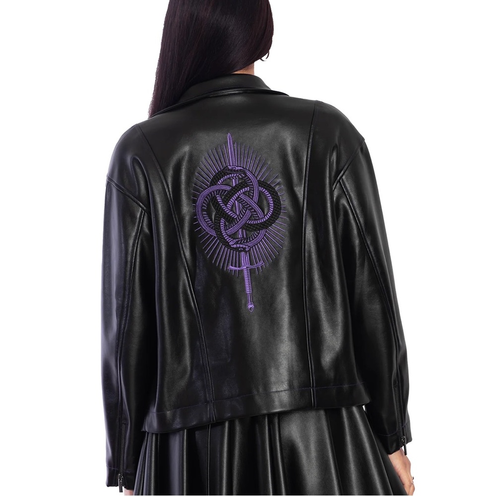 Blackmilk Clothing Infinity Snake Moto Jacket